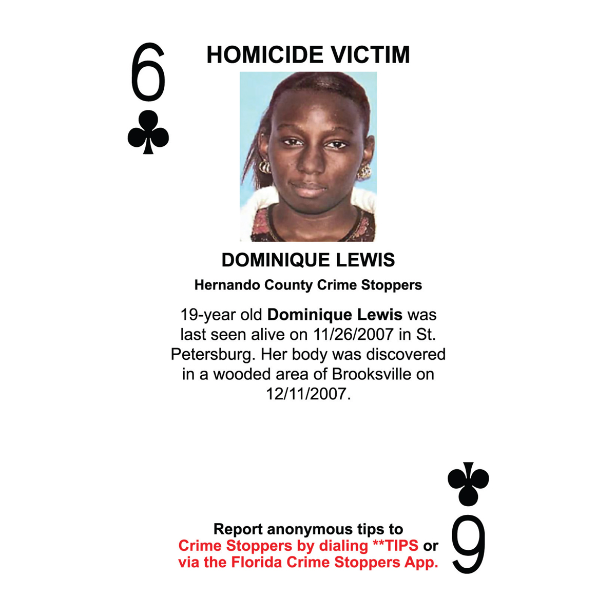 Dominique Lewis Homicide